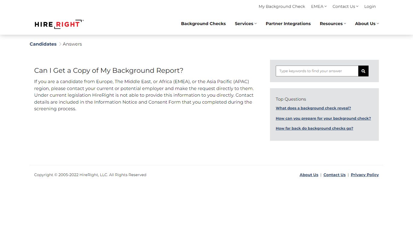 Can I Get a Copy of My Background Report? | HireRight EMEA